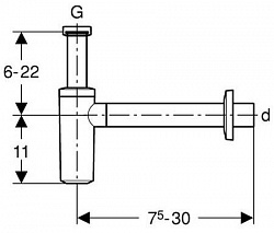Сифон для раковины Geberit 151.034.11.1