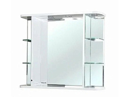 Рио-90 зеркало с ИК выкл. белое  (свет.)