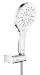 Rainshower SmartActive 130 Душевой набор III (круглый ручной душ, настенный держатель, шланг 1500 мм), 9,5 л/мин, белая луна 26580LS0