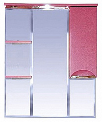 Misty Жасмин - 85 Зеркало - шкаф прав. (свет) розовая плёнка