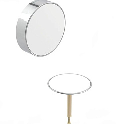 Декоративный комплект Geberit Split d52, для слива-перелива с подводом воды через перелив. белый, глянцевый хром 150.300.KJ.1