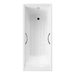 Чугунная ванна Delice Prestige 170х80х45 см с отверстиями под ручки и антискользящим покрытием