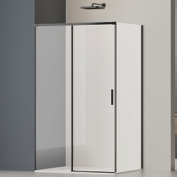 Душевой уголок Софт 2 (Soft 2) VSR-3SO29010CLB, 1000*900, черный, стекло прозрачное
