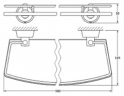 Полка FBS Vizovice VIZ 015 50 см