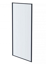 AQ ARI WA 10020GM Неподвижная душевая стенка 1000x2000, для комбинации с дверью, профиль оружейная сталь, стекло прозрачное