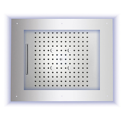 Bossini Frame Multifunctions Верхний душ 600x500мм 3 режима (тропический душ, каскад, туман), с функцией  хромотерапии по всему периметр цвет: хром2236