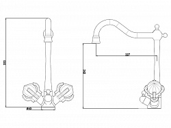 Смеситель Zorg Clean Water ZR 515 YF-88 grustal для кухонной мойки