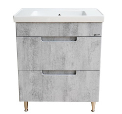 Грейс-70 тумба с 2ящ. Скала Серая(ПВХ)