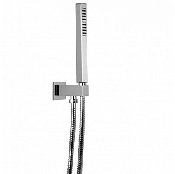 Carlo Frattini Wellness Душевой комплект, с ручным душем, металлическим шлангом 1500 мм. и держателем с выпуском, цвет: хром