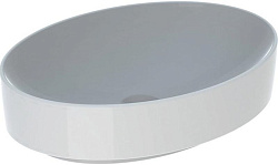 Geberit VariForm Раковина с установкой на столешницу овальной формы, 55х40 см, без отв. под смеситель, без отв. перелива 500.771.01.2