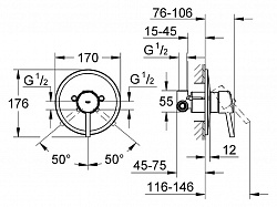 Смеситель Grohe Concetto 32213001 для душа