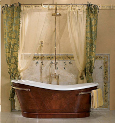 Чугунная ванна Recor Antique 170x76 декор двухсторонний