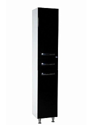 Рокко-35 пенал с1 ящ.   черный лев./прав. Н