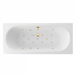 Акриловая ванна EXCELLENT Oceana Slim 160x75 см «RELAX», золото