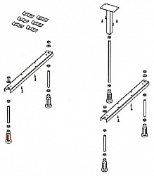 Ножки для ванны Riho Strong POOTSET08