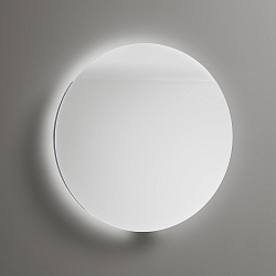 Burgbad COCO Зеркало круглое с подсветкой 700х700мм, управл темпер, 1 выкл снизу, корпус цвет алюминий2288