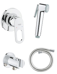 BauLoop Готовый комплект для гиг душа: встр смеситель (29042000), гиг душ (26351000) со шлангом (26335001) и держат, хром (замена арт. 125078)