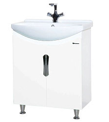 Лагуна-65 тумба прямая белая