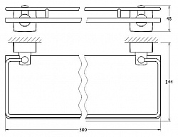 Полка FBS Esperado ESP 015 50 см