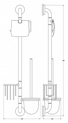 Стойка Ellux Elegance ELE 075