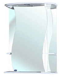 Лиана-55 зеркало-шкаф белое прав. (свет.)