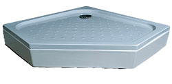 Поддон ERLIT™, пятиугольный 90х90х17, стеклоровинг, в сборе