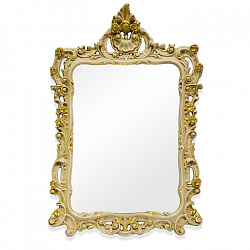 TW Зеркало в раме 71х107см, рама дерево, цвет слоновая кость/золото