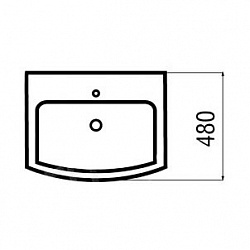 Раковина Arcus G345 white SY