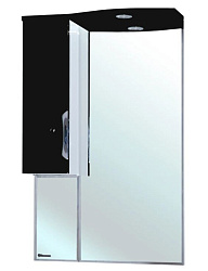 Лагуна-65 зеркало-шкаф черное лев. (свет.)