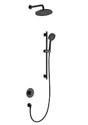 Душевой комплект Arrow AG3732MB-1 c внутренней частью, черный матовый