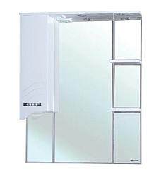 Дрея-85 зеркало-шкаф белое лев. (свет.)