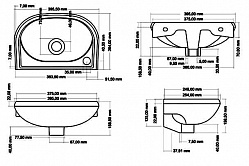 Рукомойник Santek Бриз 40 R