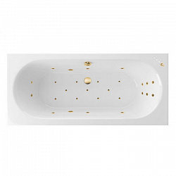 Акриловая ванна EXCELLENT Oceana Slim 160x75 см «ULTRA», золото