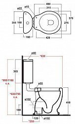 Унитаз Olympia Crono 0280-1420-011