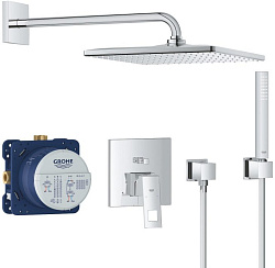 Eurocube Набор для душа: смеситель, SmartBox, верх. душ RSH Mono 310 Cube c душ.кронш 422 мм, , ручн. душ Euphoria Cube Stick, шланг 1500 мм 25238000