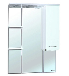 Мари-75 зеркало-шкаф белое прав. (свет)