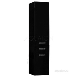 Шкаф - колонна Aquaton Америна 34 подвесная черная 1A135203AM950