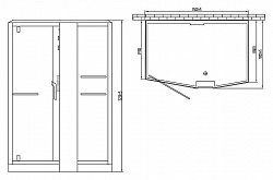 Душевая кабина Orans SR-89102RS белая, с баней