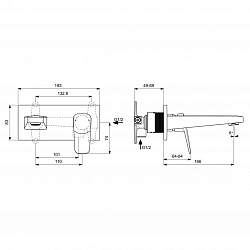 Настенный смеситель для раковины Ideal Standard CERAPLAN BD244AA