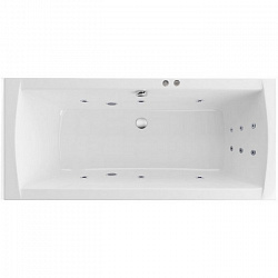 Акриловая ванна EXCELLENT Aquaria Lux 180x80 см «LINE», хром