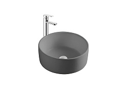 Раковина накладная для установки на столешницу AQUATEK AQ5118-MG 400*400*165, матовый серый