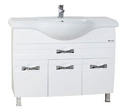 Абрис-105 тумба с 1 ящ. белая