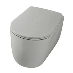 Kerasan Nolita Унитаз подвесной 55x35 см, безободковый, смыв торнадо, цвет: Grigio matt 531559