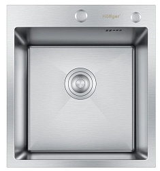 Мойка для кухни Hoffger 4550 Satin (Сталь сатин)