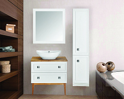 Комплект мебели для ванной  Каталина 80 "White"