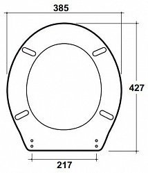 Крышка-сиденье Olympia Impero C111BR петли бронза