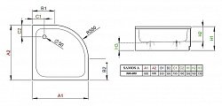 Поддон для душа Radaway Samos A900