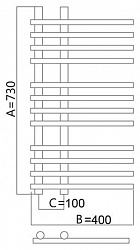 Полотенцесушитель водяной Terminus Астра 32/20 П12 4-4-4