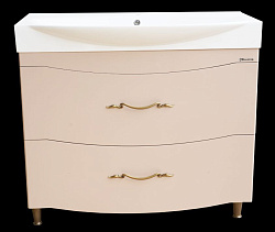 Сесилия-105 тумба с 2 ящ. капучино (пленка ПВХ)