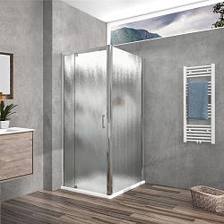 Душевой уголок Интра (Intra) VSR-1I708090CH, 700/800*900, хром, стекло шиншилла